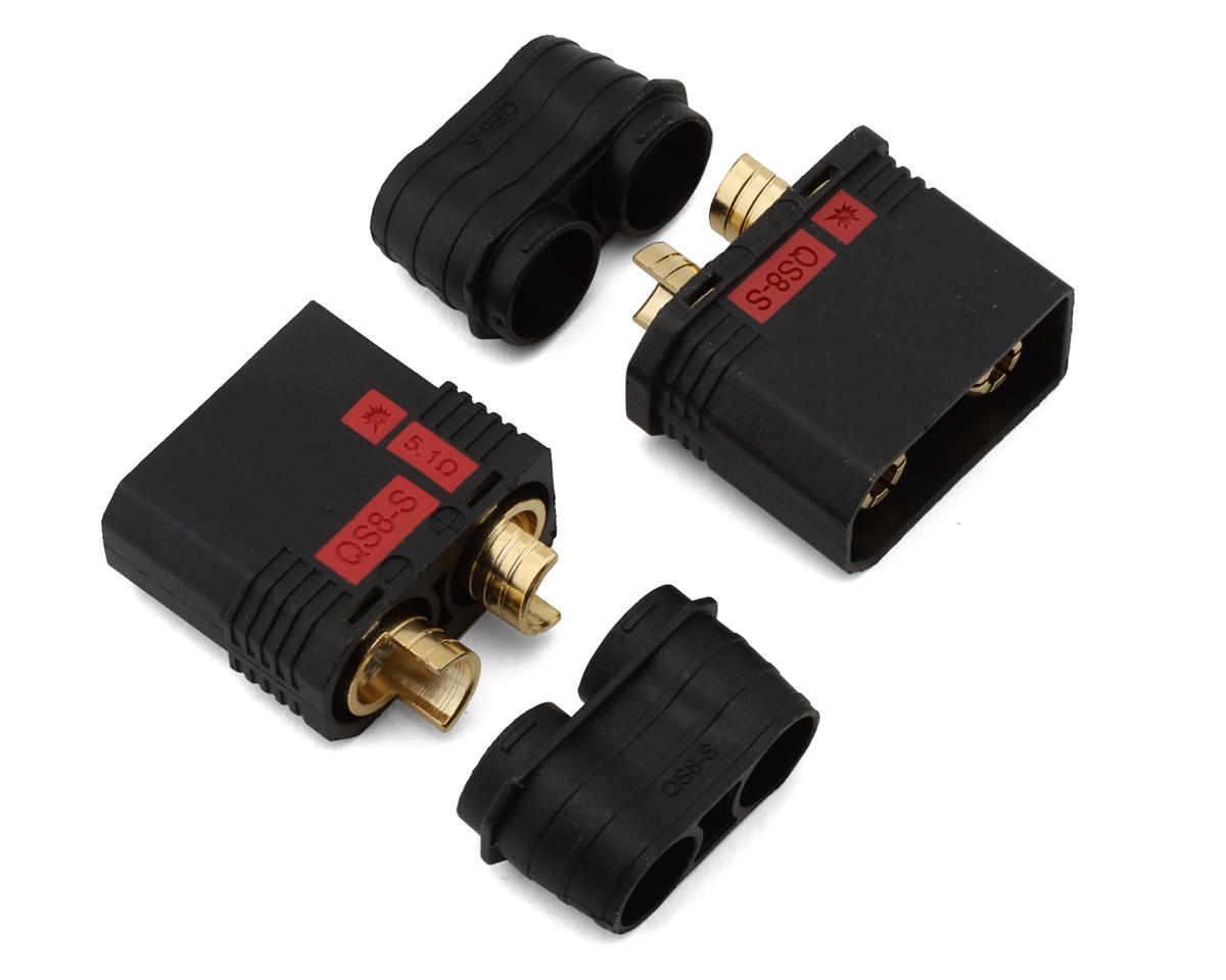 Samix QS8 Anti-Spark Connectors (Black) (1 Male/1 Female)