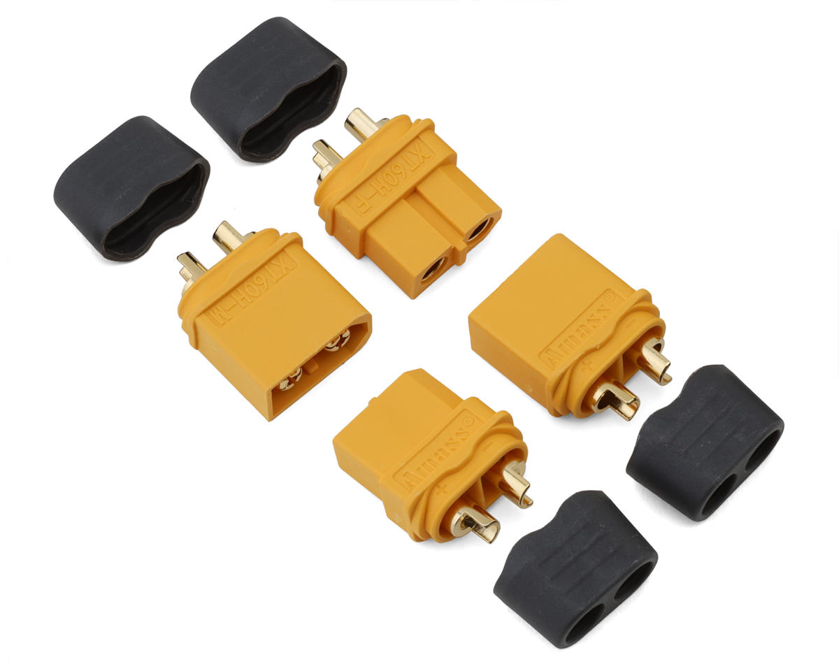 Samix XT60 Connectors w/Wire Covers (2 Male/2 Female)
