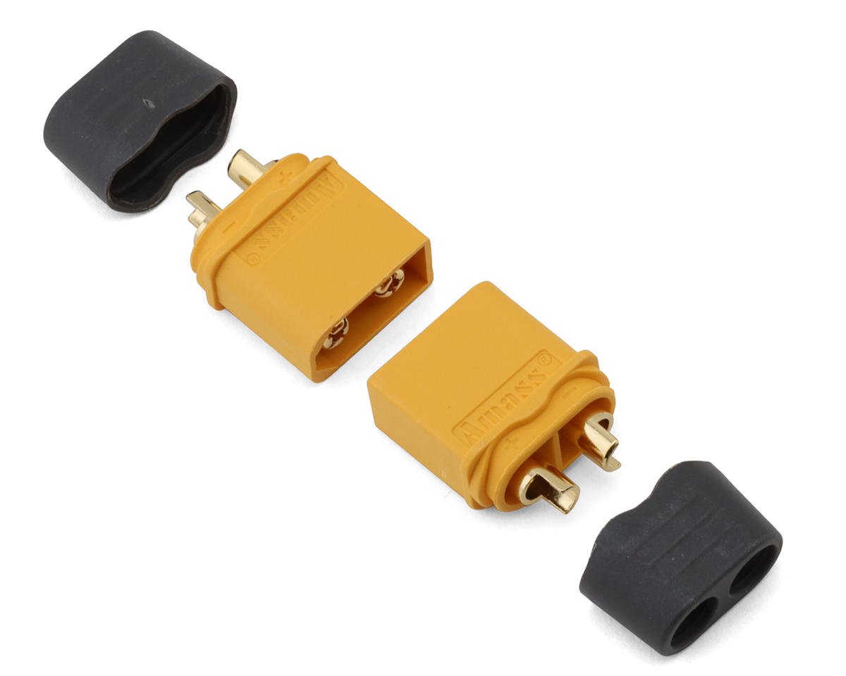 Samix XT60 Connectors w/Wire Covers (2 Male)