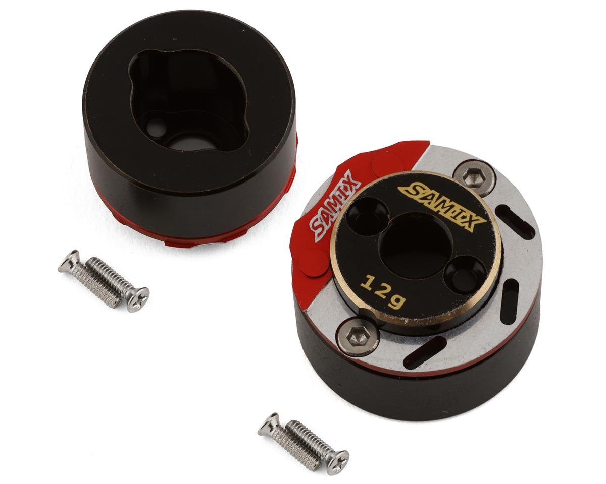 Samix SCX24 Brass Rear Brake Adapter Set w/Brake Rotor (2) (13g)