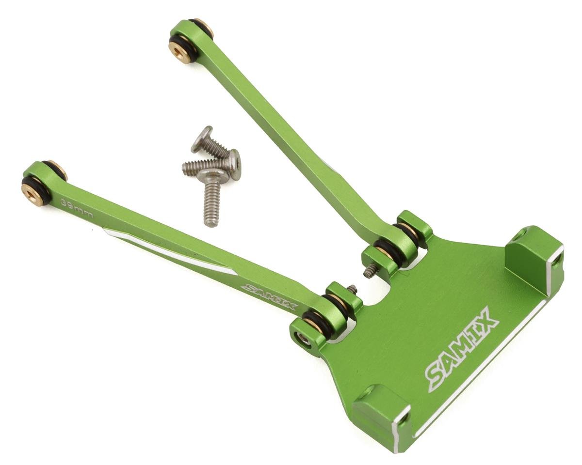 Samix SCX24 Aluminum 4-Link Servo Mount w/39mm Links (Green) (EcoPower/Emax)