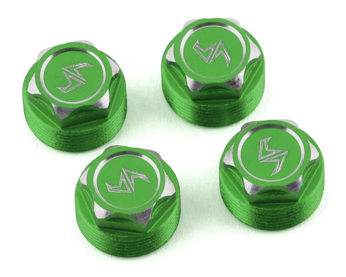 Samix SCX24 Aluminum Scale Wheel Hub (Green) (4) (Samix Beadlock Wheel Only)