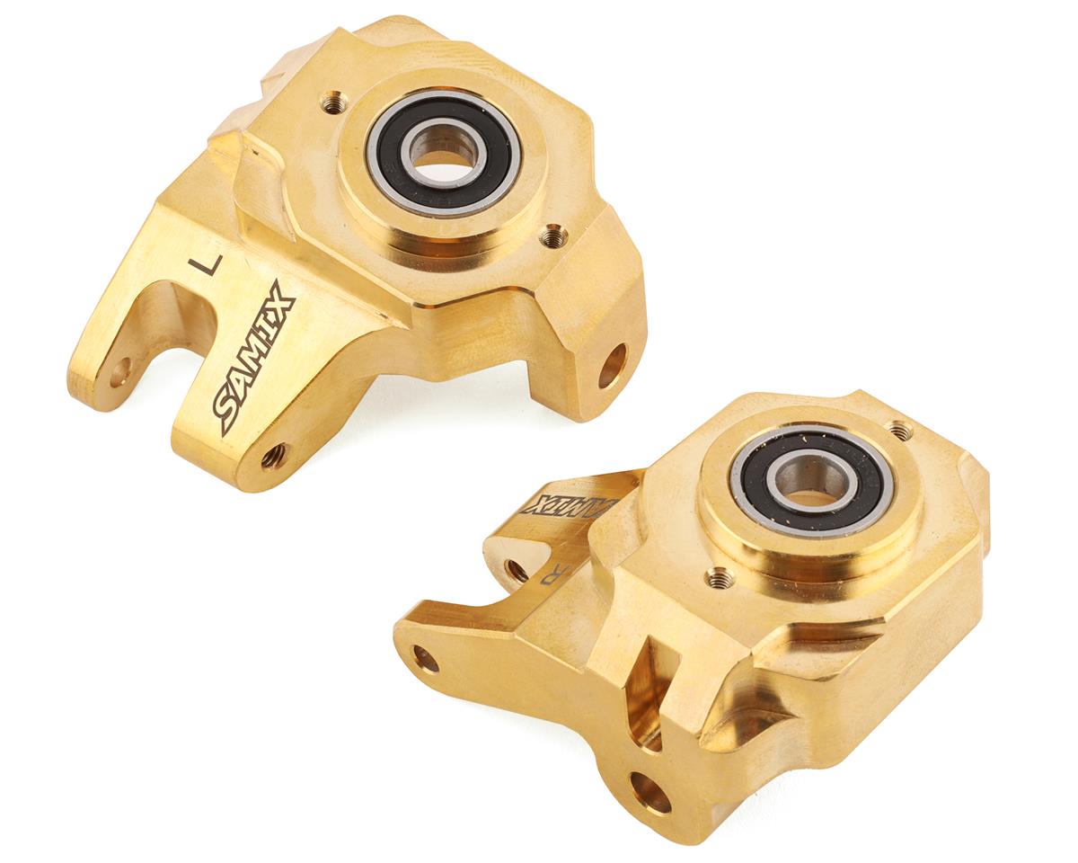 Samix SCX6 Brass Heavy Duty Steering Knuckle Set