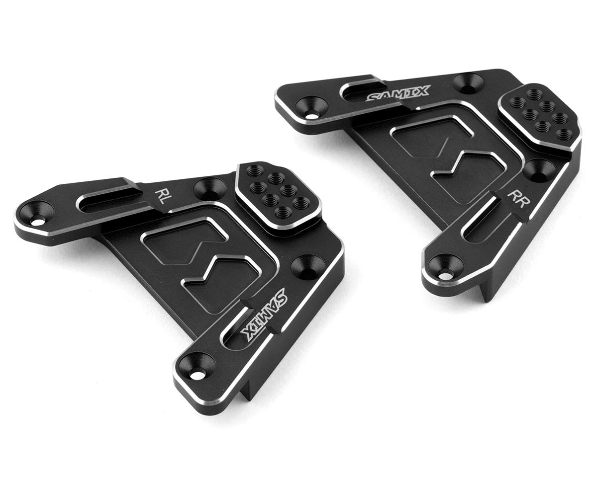 Samix SCX-6 Aluminum Rear Shock Plate (Black)