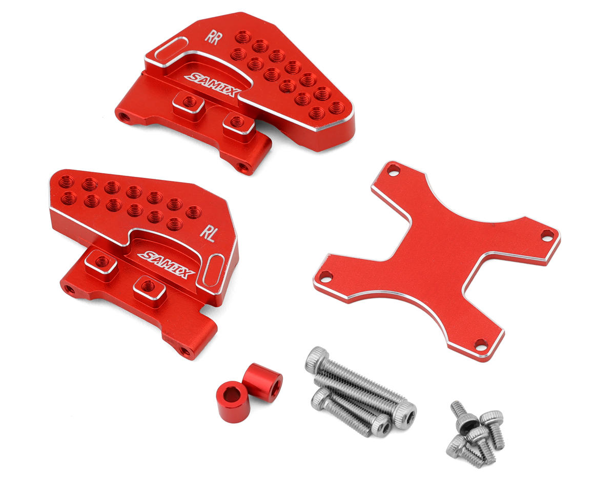 Samix Aluminum Rear Shock Mounts for Traxxas TRX-4M (Red) (2)