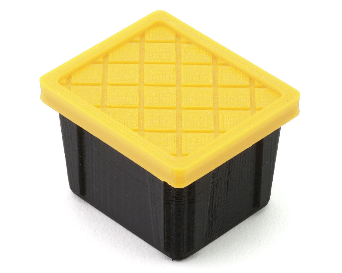 Scale By Chris 1/6 HD Tote w/Yellow Lid (Small) (Miniature Scale Accessory)