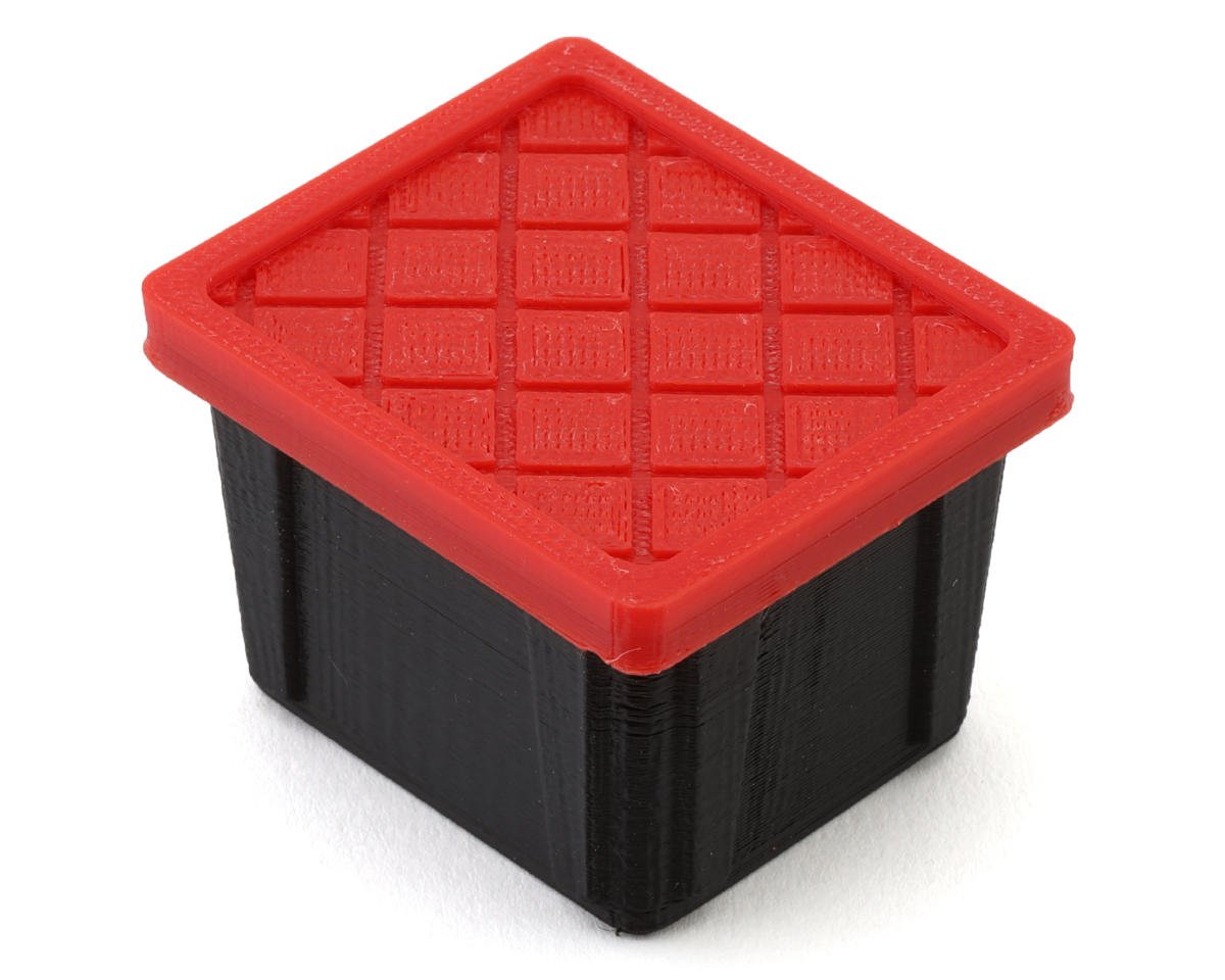 Scale By Chris 1/6 HD Tote Red Lid (Small) (Miniature Scale Accessory)