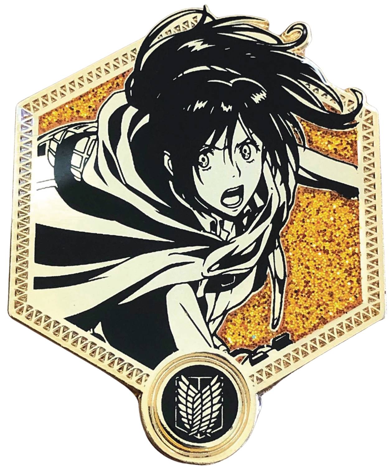 ATTACK ON TITAN SASHA BRAUS GOLDEN SERIES ENAMEL PIN