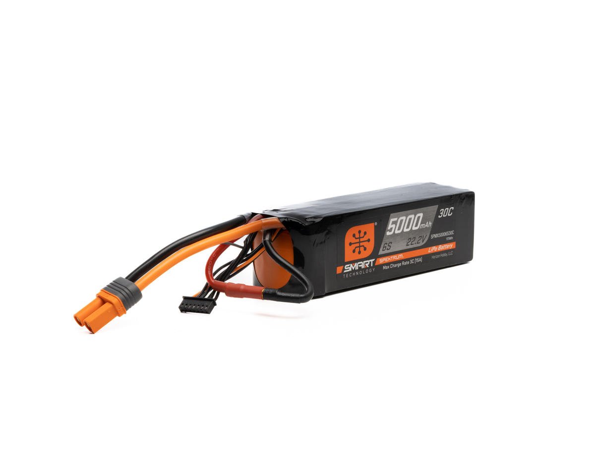 Spektrum RC 5000mAh 6S 22.2V Smart LiPo 30C; IC5