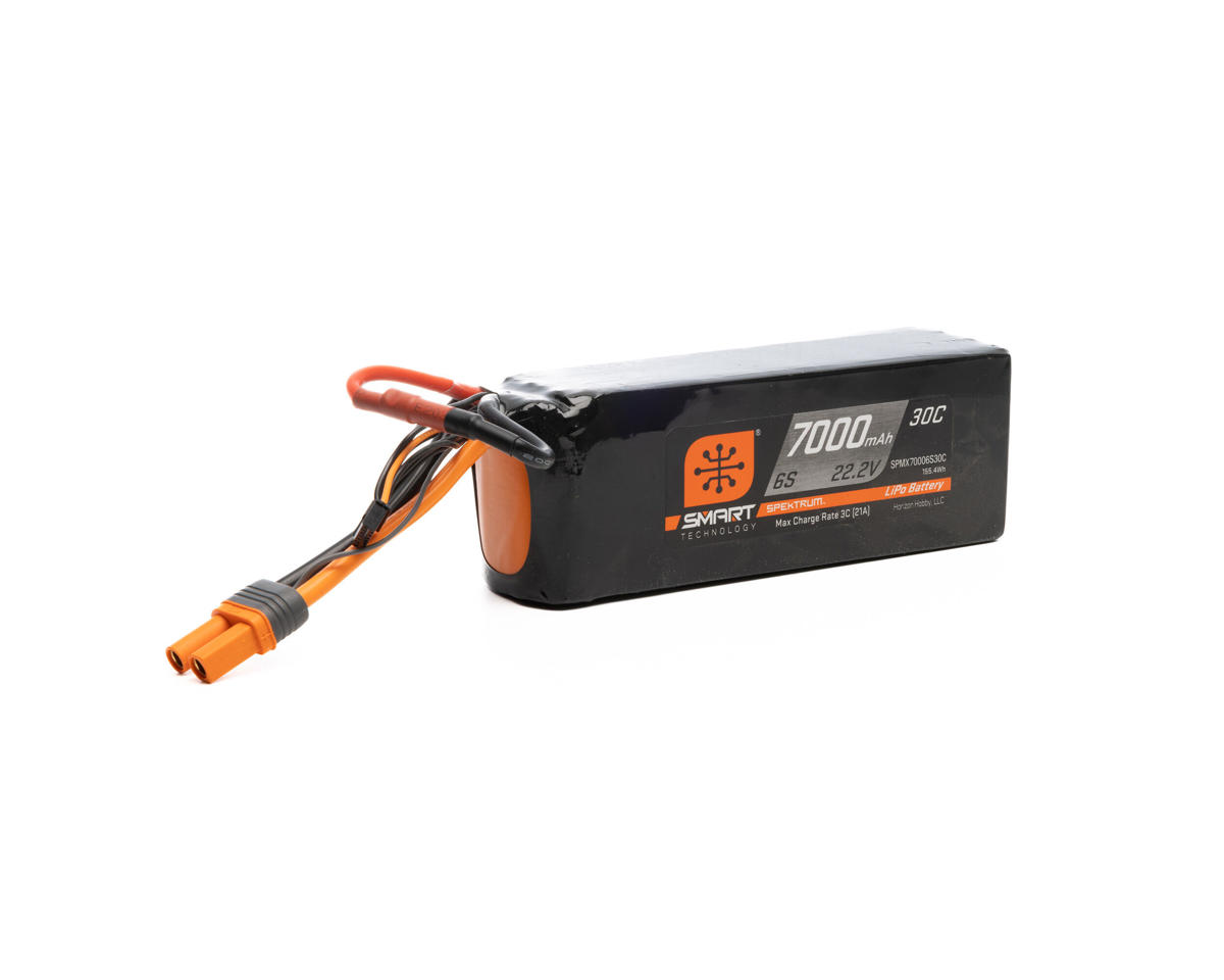 Spektrum RC 7000mah 6S 22.2V Smart LiPo 30C; IC5
