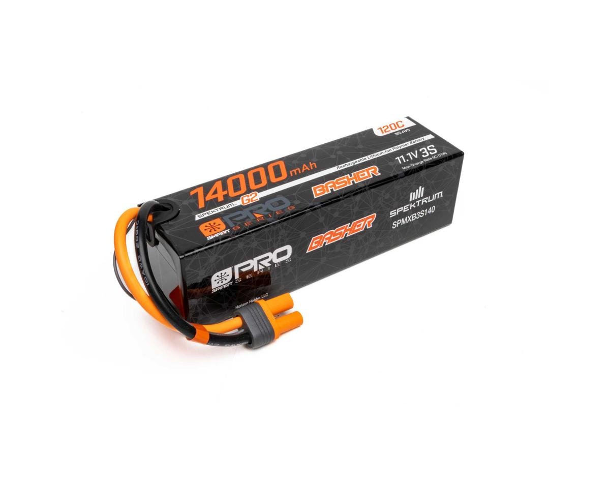 Spektrum RC 11.1V 14000mAh 3S 120C Smart G2 Pro Basher LiPo Battery: IC5