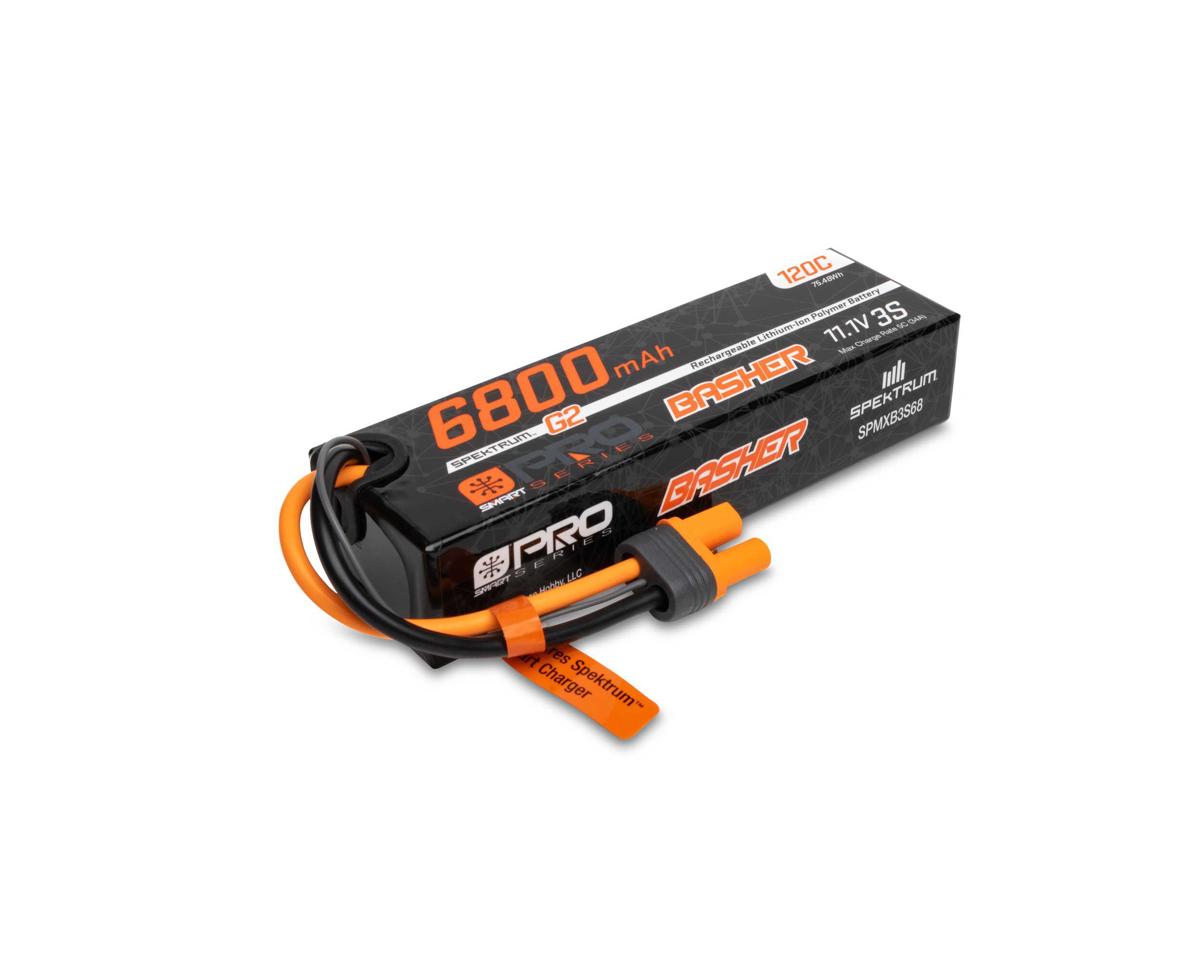 Spektrum RC 11.1V 6800mAh 3S 120C Smart G2 Pro Basher LiPo Battery: IC5