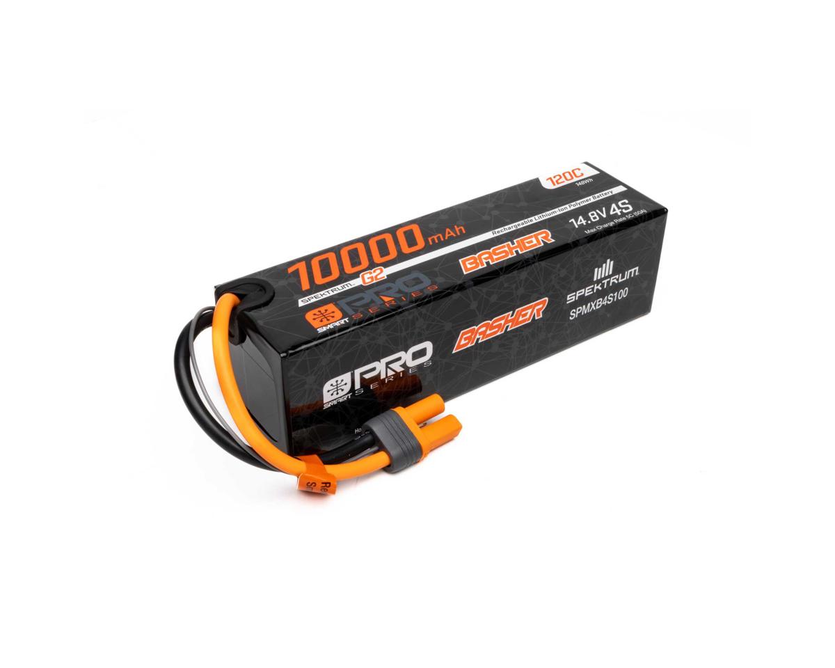 Spektrum RC 14.8V 10000mAh 4S 120C Smart G2 Pro Basher LiPo Battery: IC5