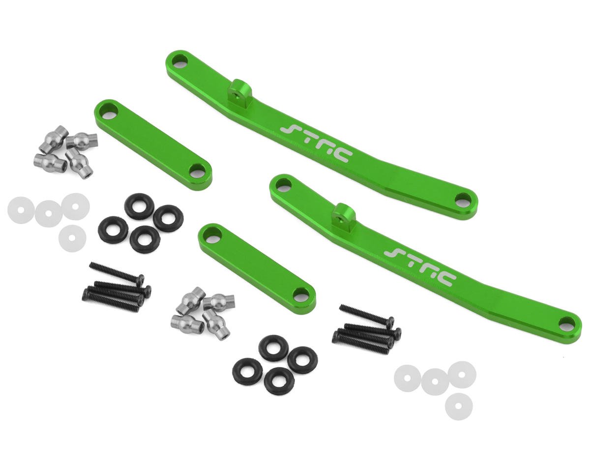 ST Racing Concepts Axial AX24 Aluminum Front & Rear Steering Links (Green)