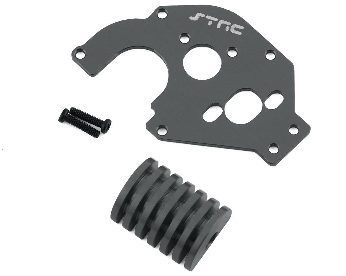 ST Racing Concepts Axial SCX24 Aluminum Motor Plate w/Heatsink (Gun Metal)