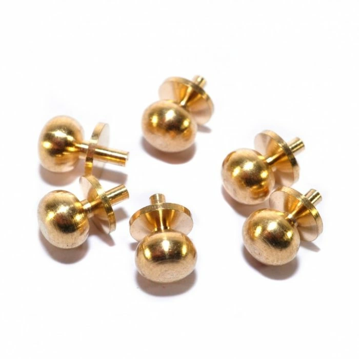 6.3mm Diameter Brass Door Knobs, Pack of 100