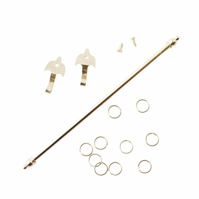 Brass Expanding Curtain Rail