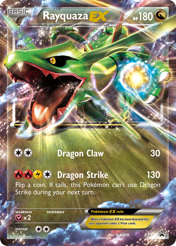 Rayquaza EX - XY73 (XY:PR) Promo - Near Mint Holofoil