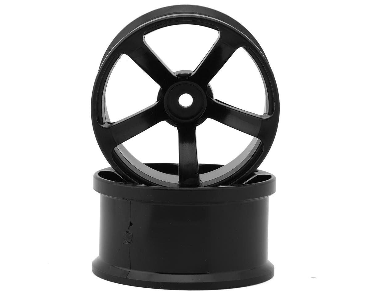 Topline DRS-5 Super High Traction Drift Wheels (Black) (2) (5mm Offset) w/12mm Hex