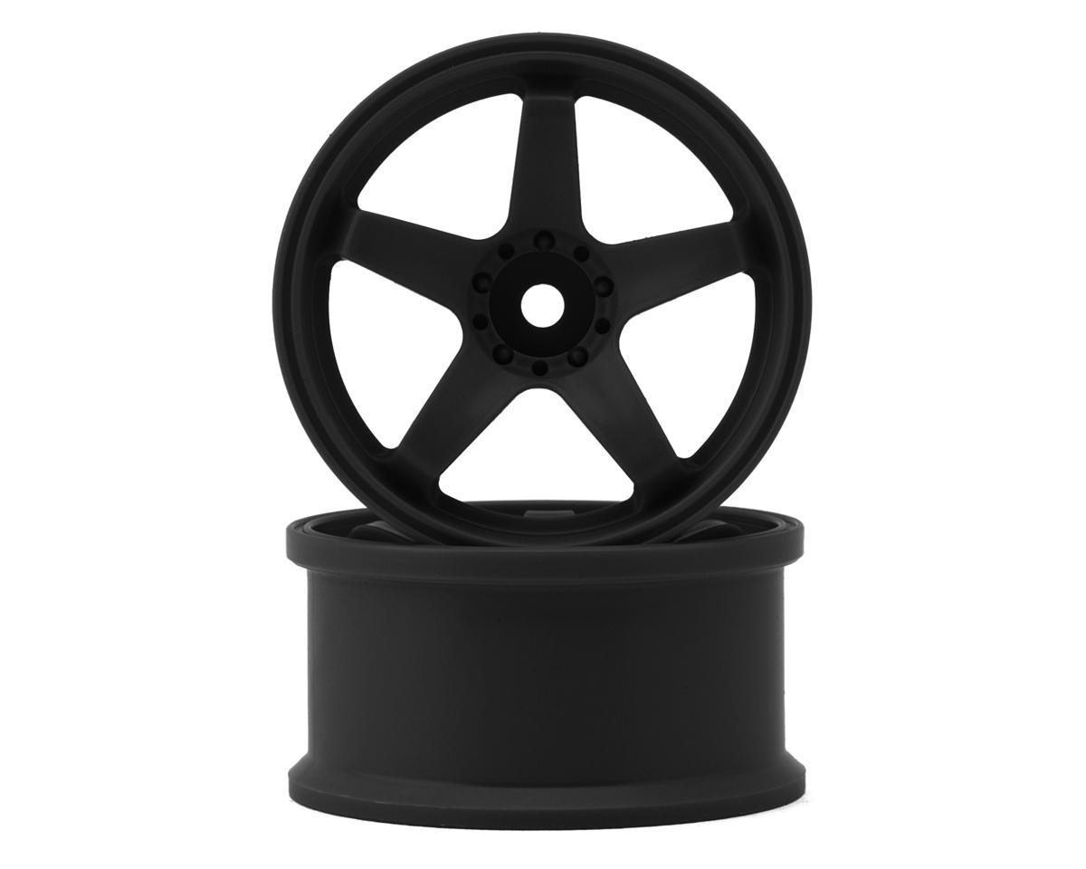 Topline N Model V3 Super High Traction Drift Wheels (Black) (2) (6mm Offset) w/12mm Hex