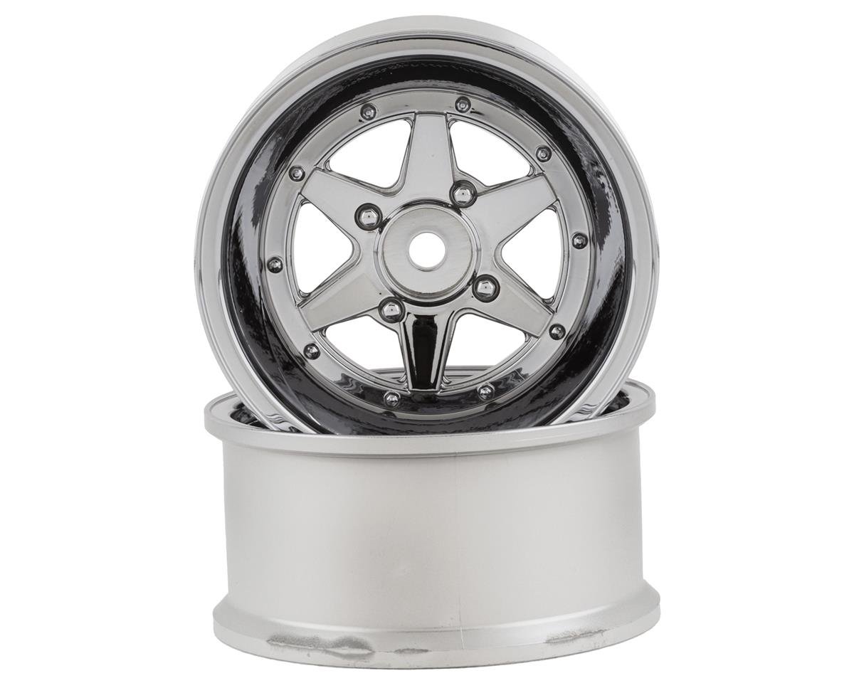 Topline Long Champ XR-4 Drift Wheels (Chrome) (2) (6mm Offset) w/12mm Hex