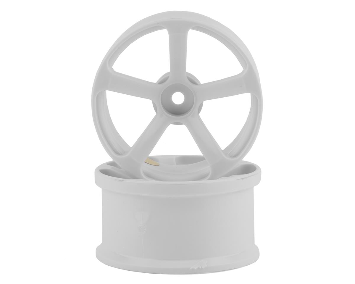 Topline DRS-5 Super High Traction Drift Wheels (White) (2) (7mm Offset) w/12mm Hex