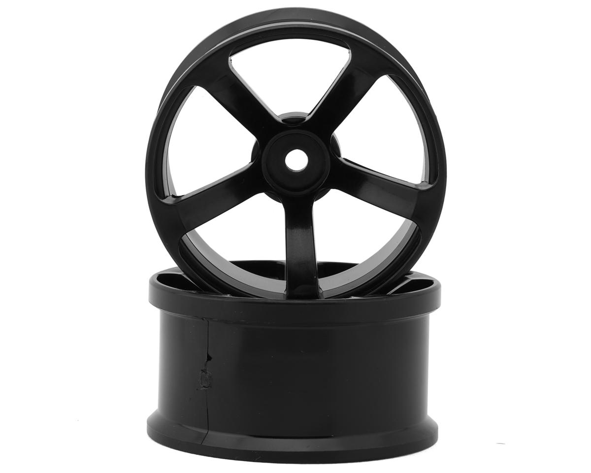 Topline DRS-5 Super High Traction Drift Wheels (Black) (2) (8mm Offset) w/12mm Hex