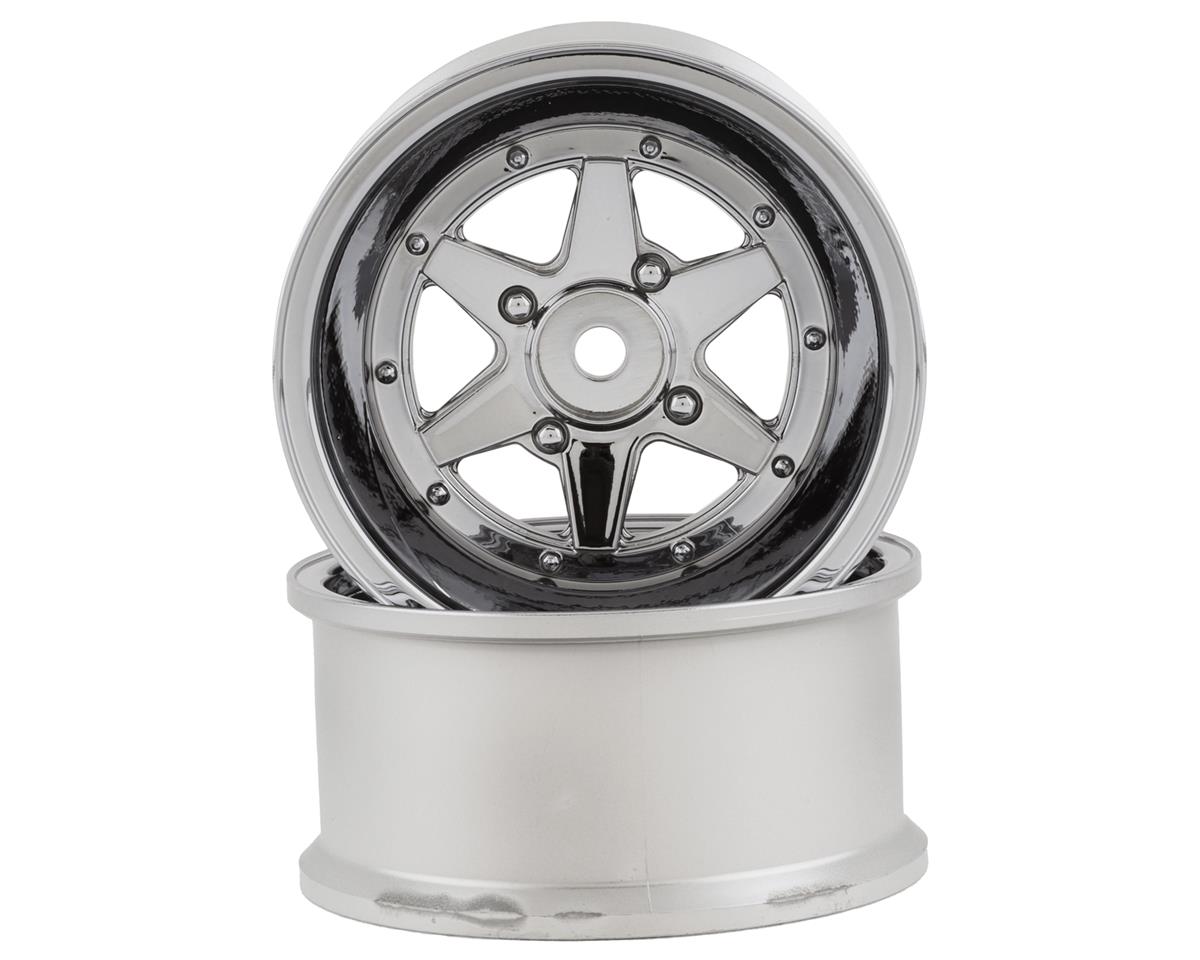 Topline Long Champ XR-4 Drift Wheels (Chrome) (2) (8mm Offset) w/12mm Hex