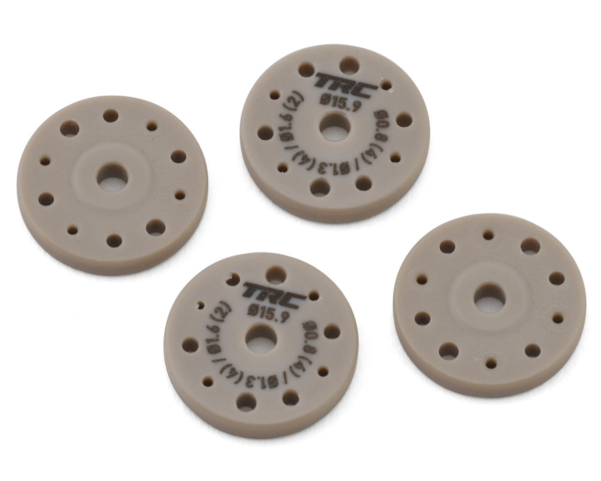 Throttlefinger Racing Concepts Flat Shock piston (4) (0.8mm x 4 + 1.3mm x 4 + 1.6mm x 2) (AE/Mugen/Tekno/Xray/Kyosho/Sworkz)