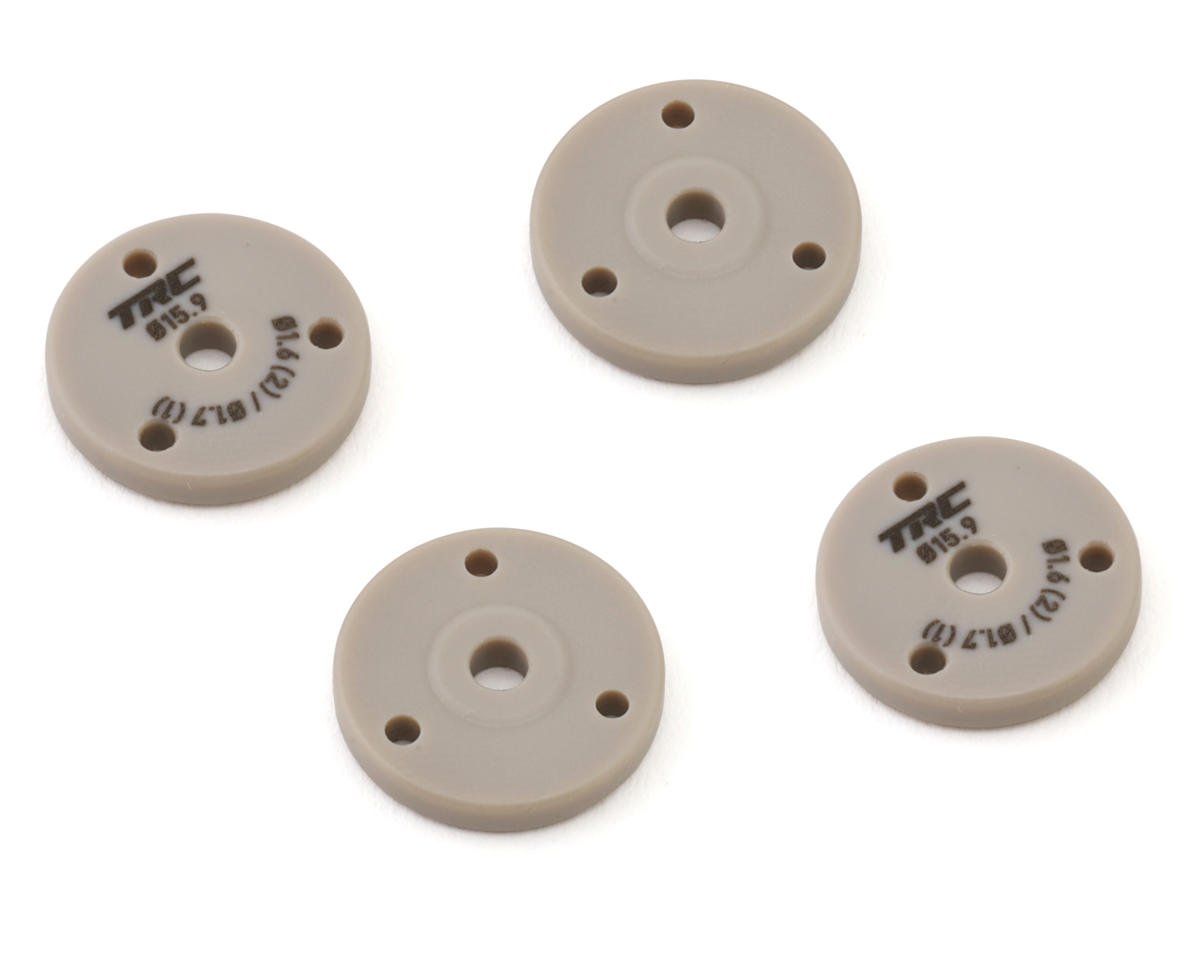 Throttlefinger Racing Concepts Flat Shock piston (4) (1.6mm x 2 + 1.7mm x 1) (HB/WRC)