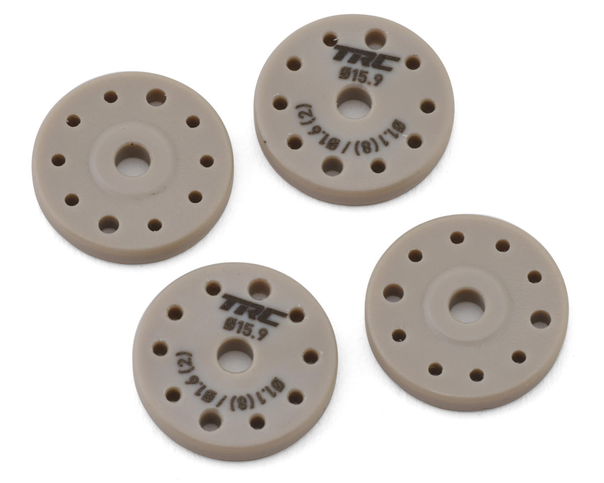 Throttlefinger Racing Concepts Flat Shock piston (4) (1.1mm x 8 + 1.6mm x 2) (HB/WRC)