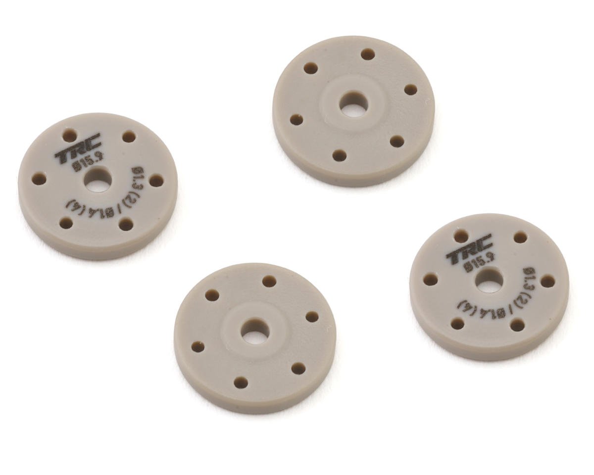 Throttlefinger Racing Concepts Flat Shock piston (4) (1.3mm x 2 + 1.4mm x 4) (HB/WRC)