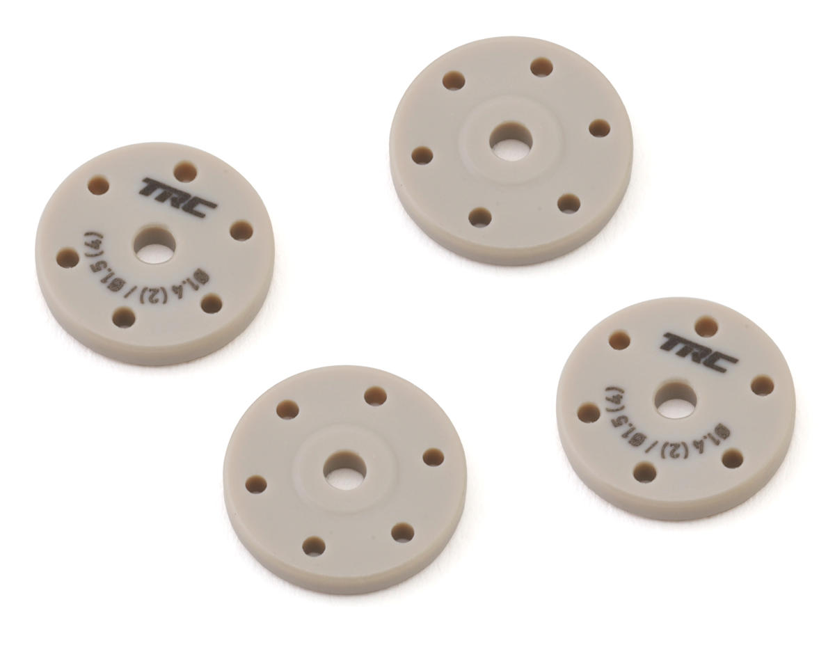 Throttlefinger Racing Concepts Flat Shock piston (4) (1.4mm x 2 + 1.5mm x 4) (HB/WRC)