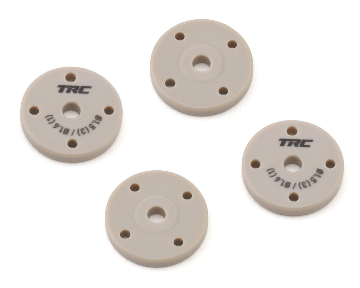 Throttlefinger Racing Concepts Flat Shock piston (4) (1.5mm x 3 + 1.6mm x 1) (HB/WRC)