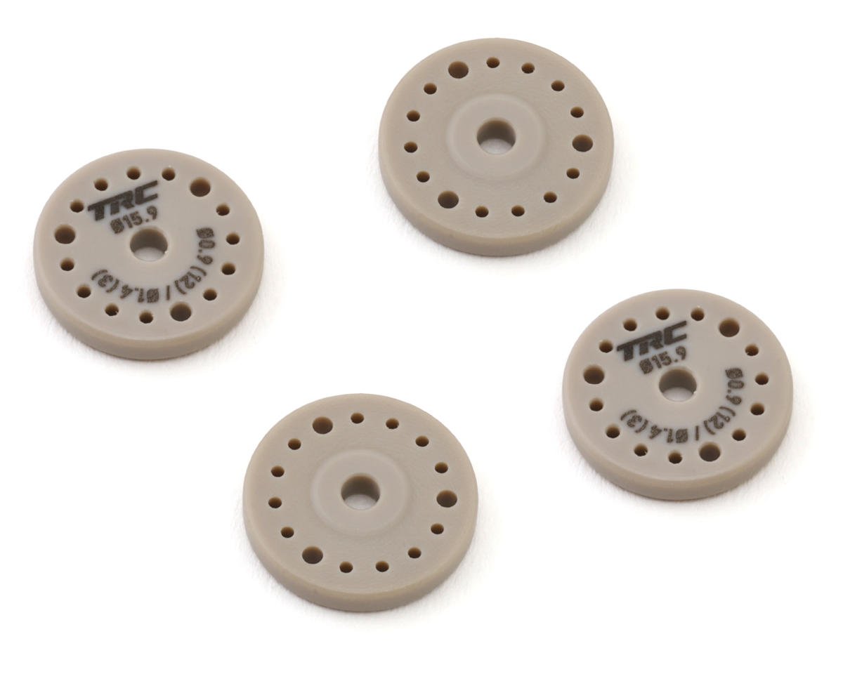 Throttlefinger Racing Concepts Flat Shock piston (4) (0.9mm x 12 + 1.4mm x 3) (AE/Mugen/Tekno/Xray/Kyosho/Sworkz)