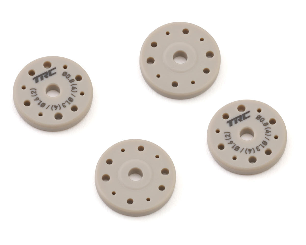 Throttlefinger Racing Concepts Flat Shock piston (4) (0.8mm x 4 + 1.3mm x 4 + 1.6mm x 2) (HB/WRC)