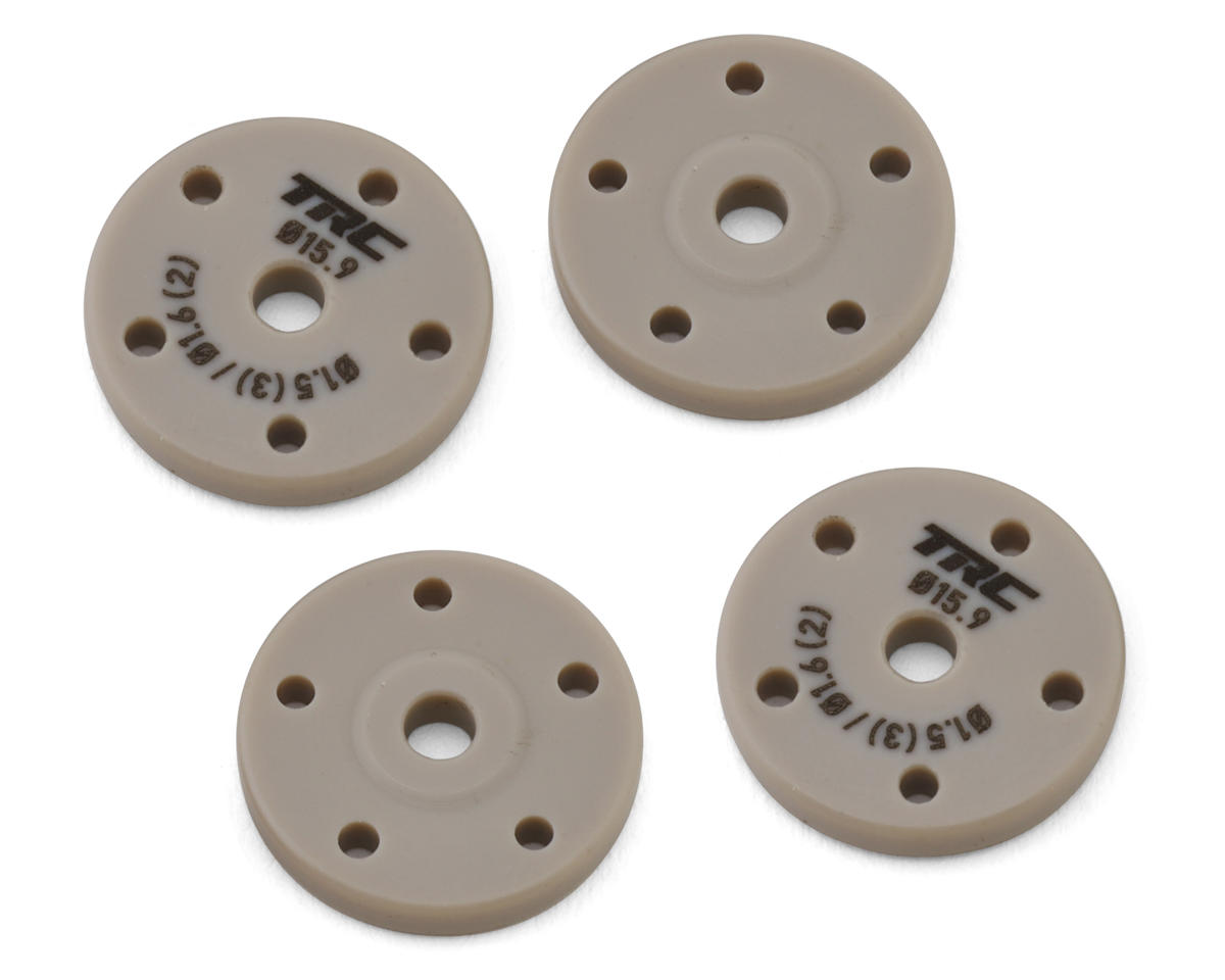 Throttlefinger Racing Concepts Flat Shock piston (4) (1.5mm x 3 + 1.6mm x 2) (HB/WRC)