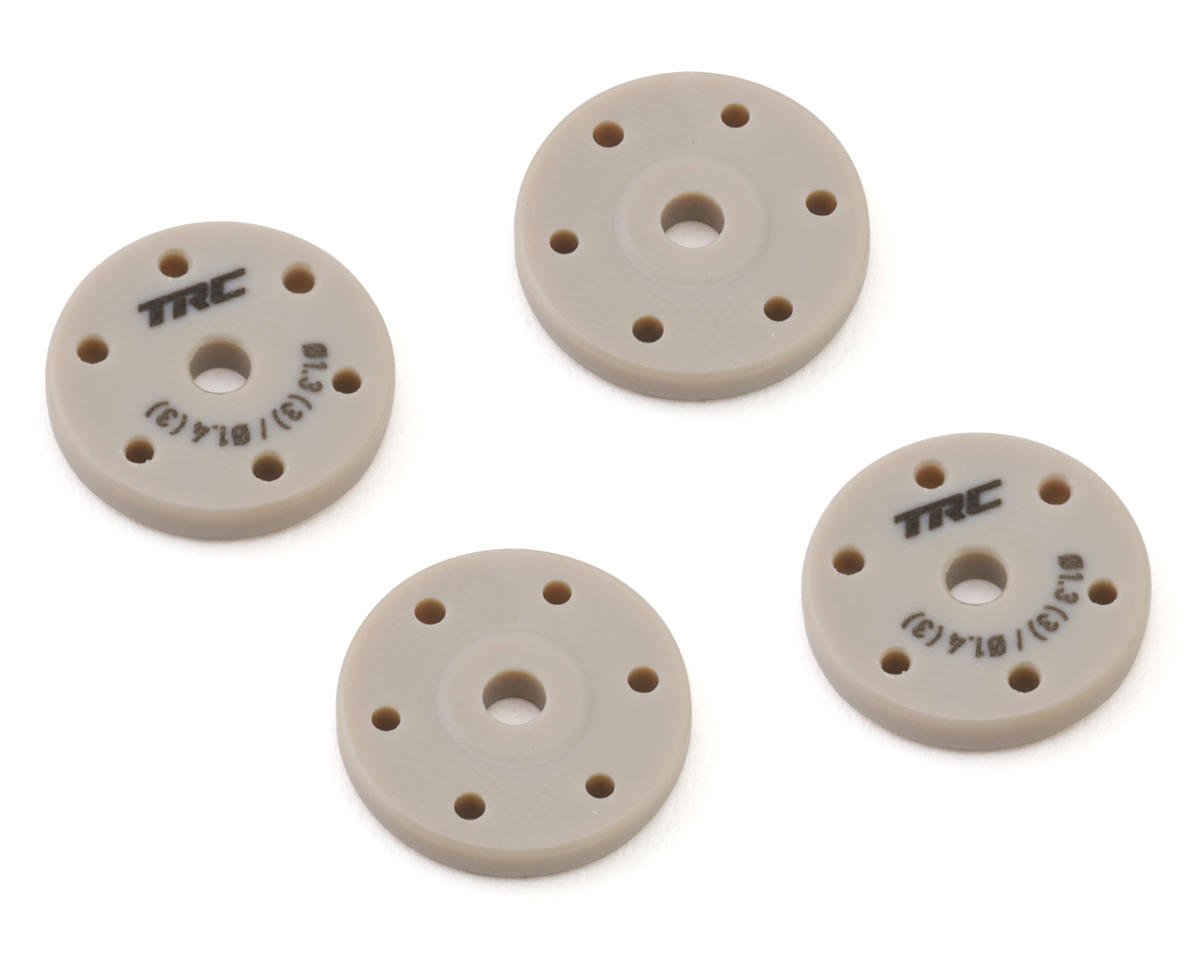 Throttlefinger Racing Concepts Flat Shock piston (4) (1.3mm x 3 + 1.4mm x 3) (HB/WRC)