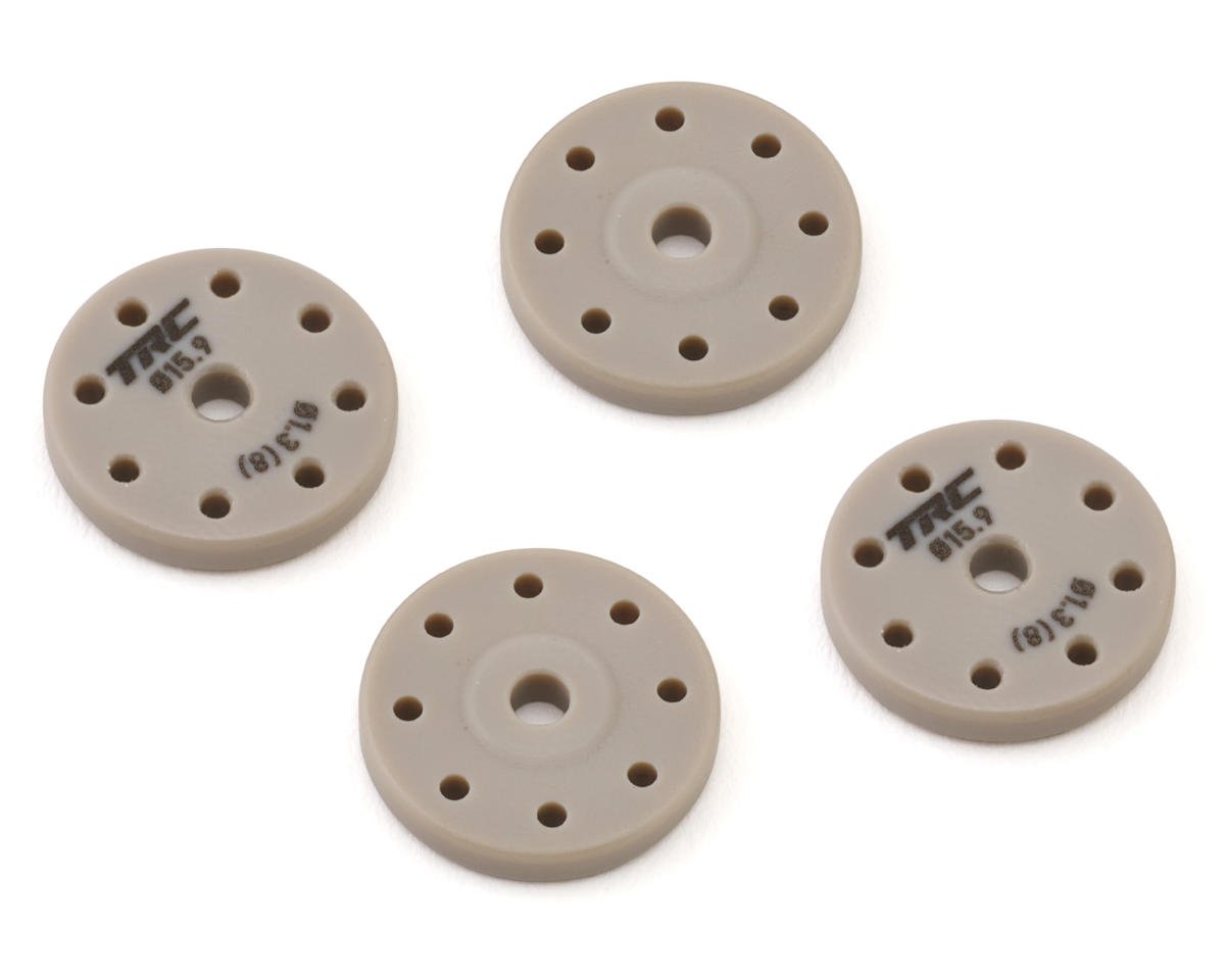 Throttlefinger Racing Concepts Flat Shock piston (4) (1.3mm x 8) (AE/Mugen/Tekno/Xray/Kyosho/Sworkz)