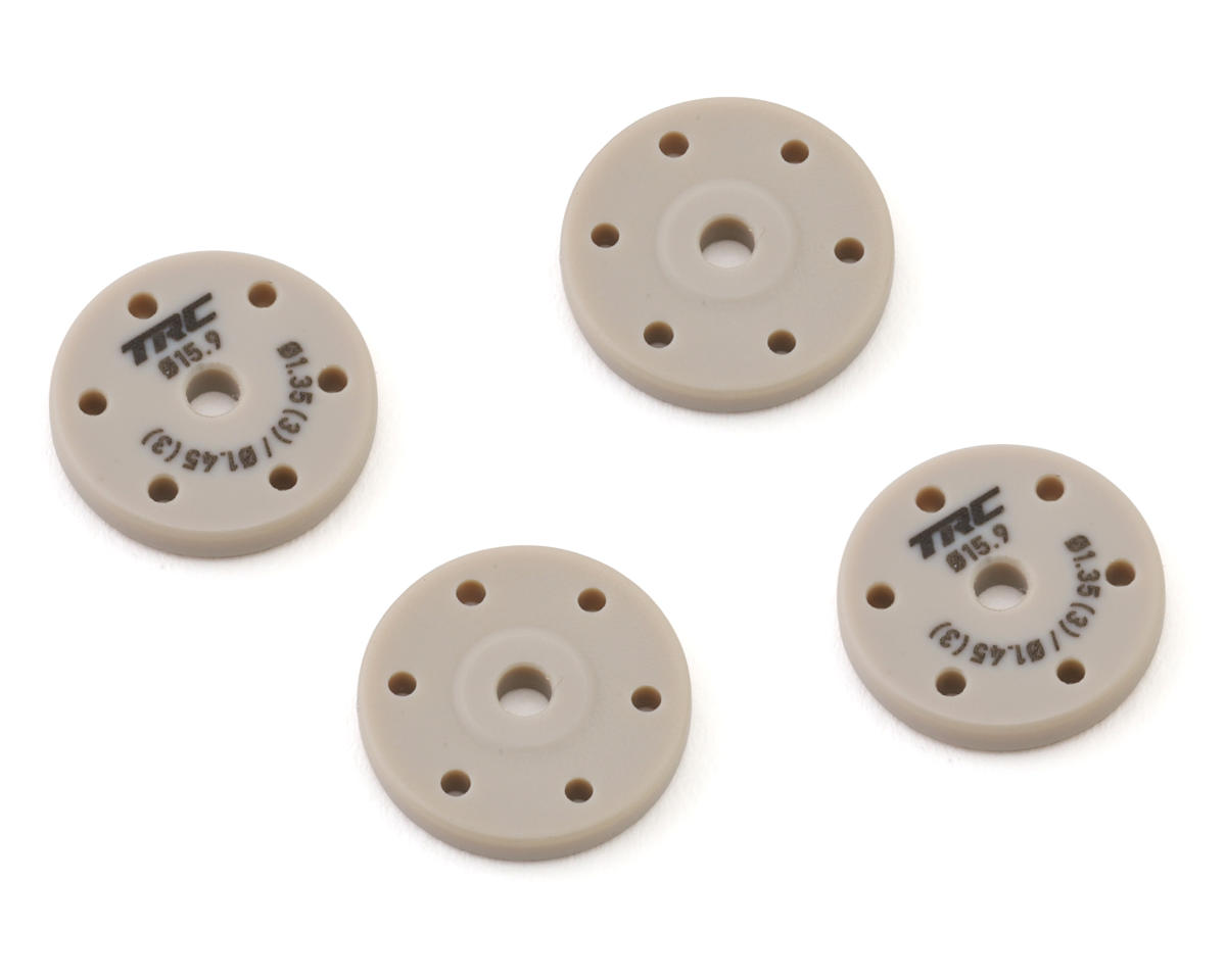 Throttlefinger Racing Concepts Flat Shock piston (4) (1.35mm x 3 + 1.45mm x 3) (AE/Mugen/Tekno/Xray/Kyosho/Sworkz)