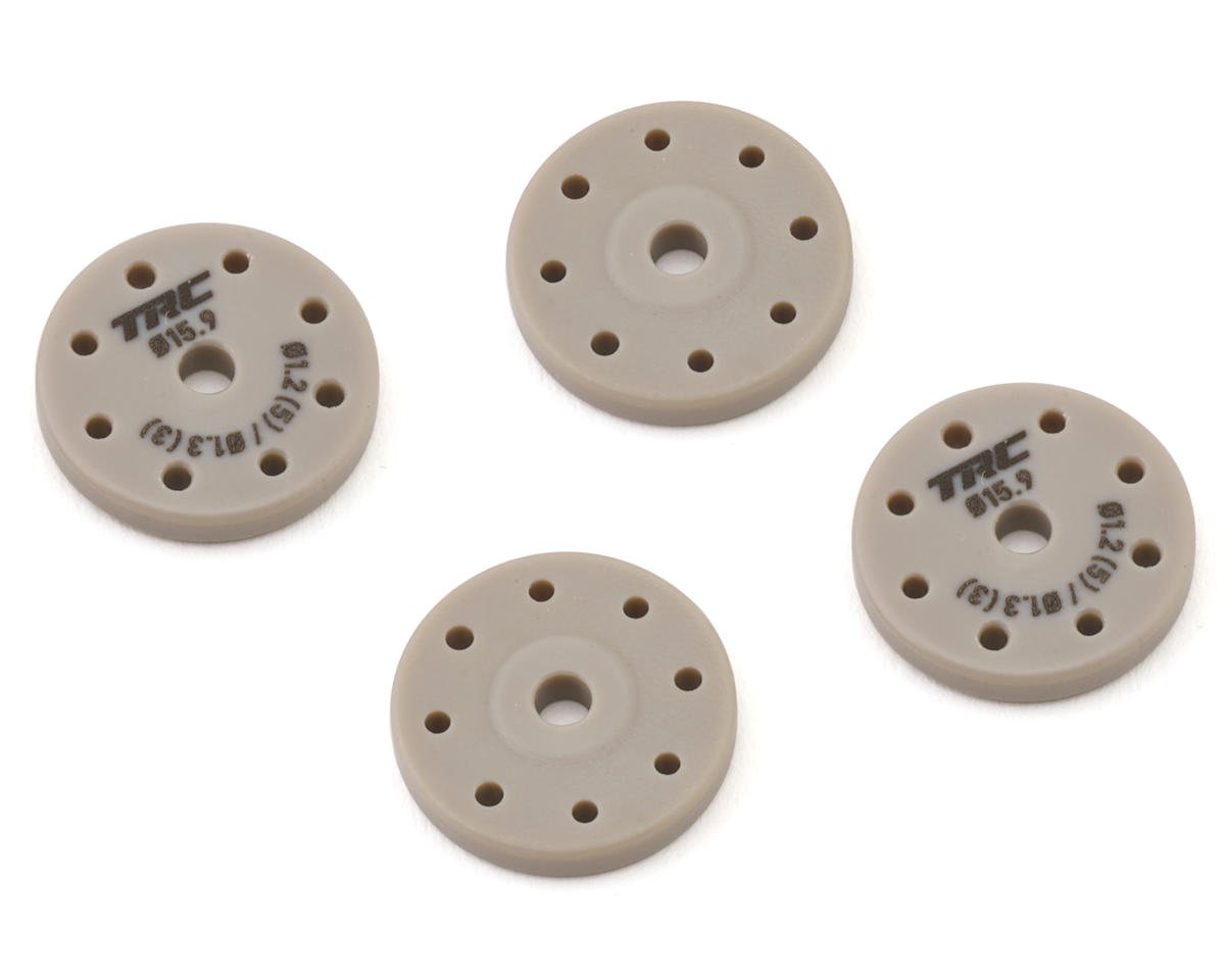 Throttlefinger Racing Concepts Flat Shock piston (4) (1.2mm x 5 + 1.3mm x 3) (AE/Mugen/Tekno/Xray/Kyosho/Sworkz)