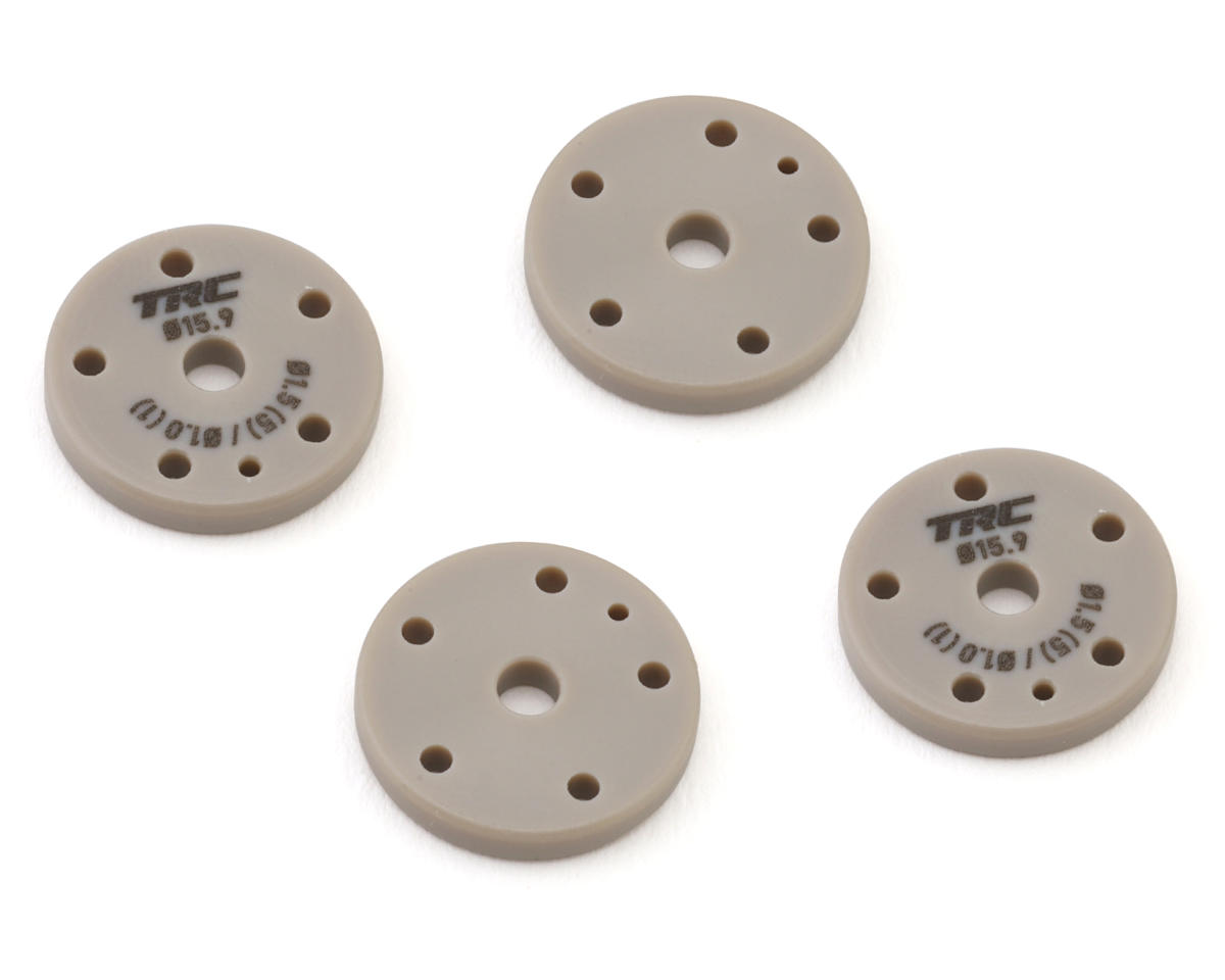Throttlefinger Racing Concepts Flat Shock piston (4) (1.5mm x 5 + 1.0mm x 1) (TLR)