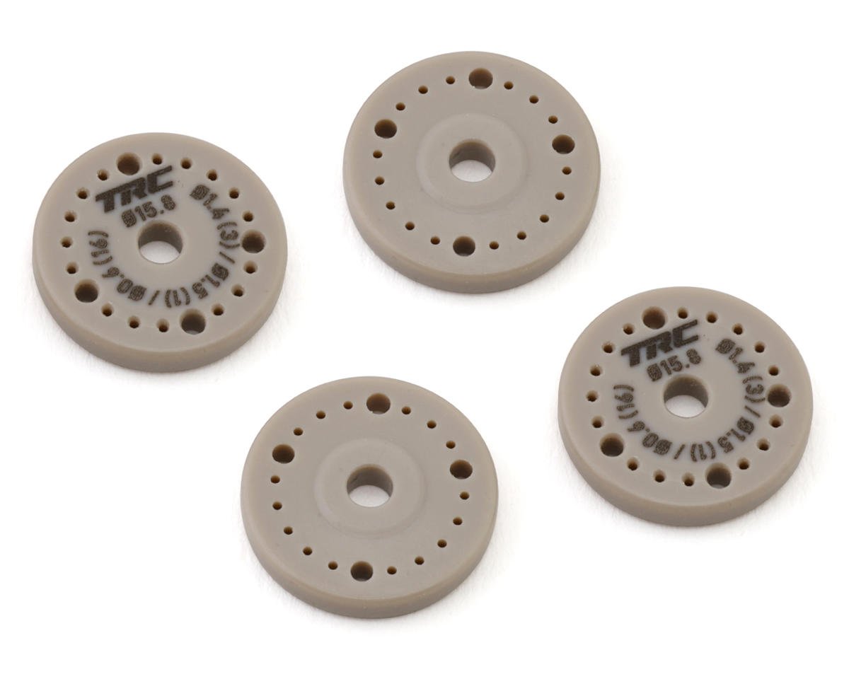 Throttlefinger Racing Concepts Flat Shock piston (4) (1.4mm x 3 + 1.5mm x 1 + 0.6mm x 16) (HB/WRC)