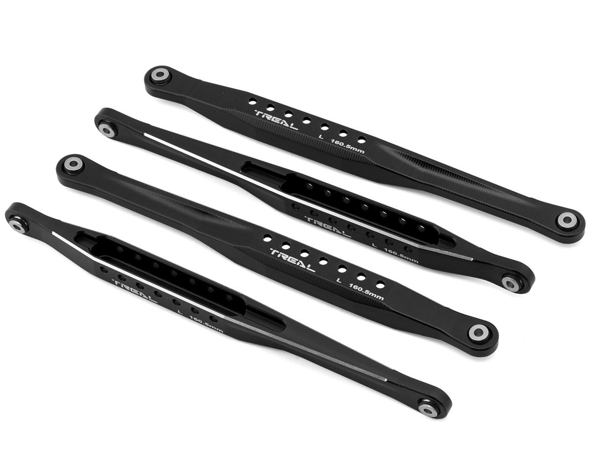 Treal Hobby Losi LMT Aluminum Lower Trailing Arm Link Set (Black) (4) (160.5mm) (Long)