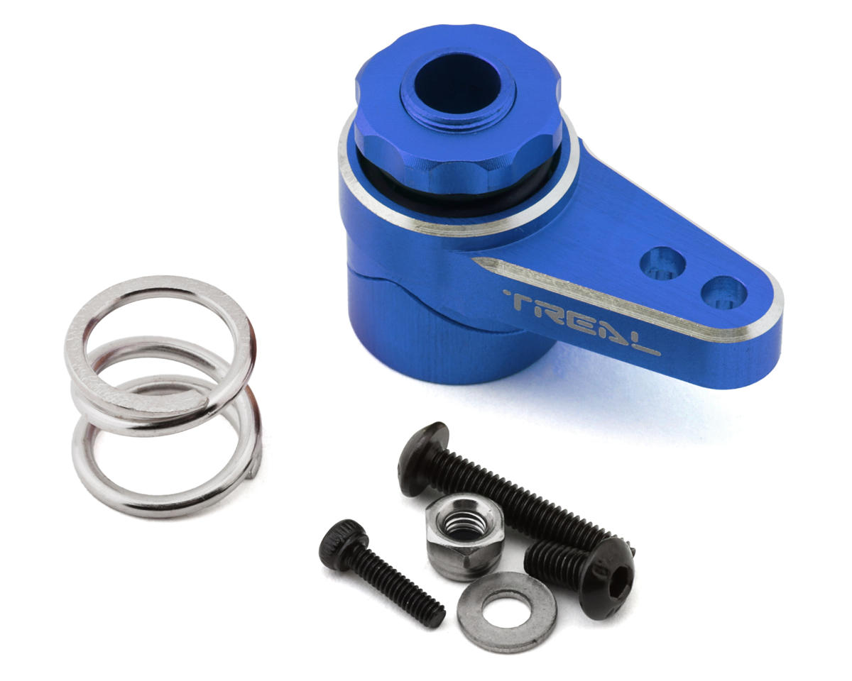 Treal Hobby Losi LMT Aluminum Servo Saver (25T) (Blue)