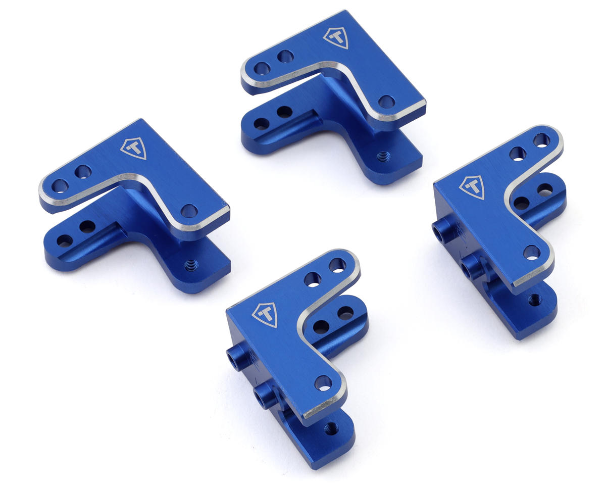 Treal Hobby Losi LMT Aluminum Shock Mount Set (4) (Blue)