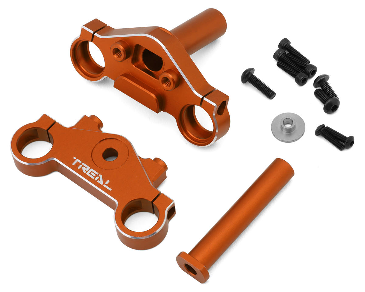 Treal Hobby Promoto CNC Aluminum Triple Clamp Set (Orange)