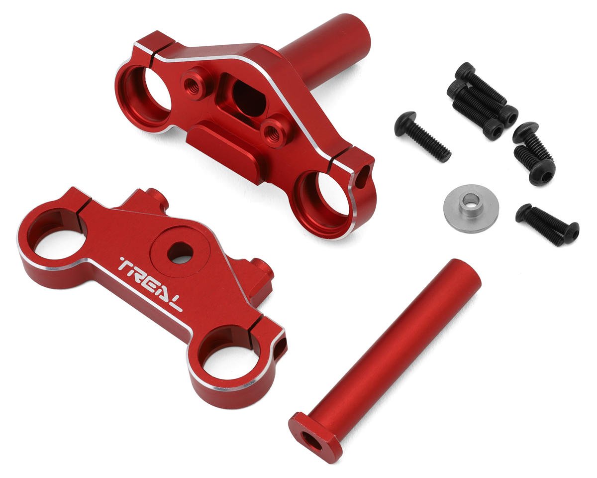 Treal Hobby Promoto CNC Aluminum Triple Clamp Set (Red)