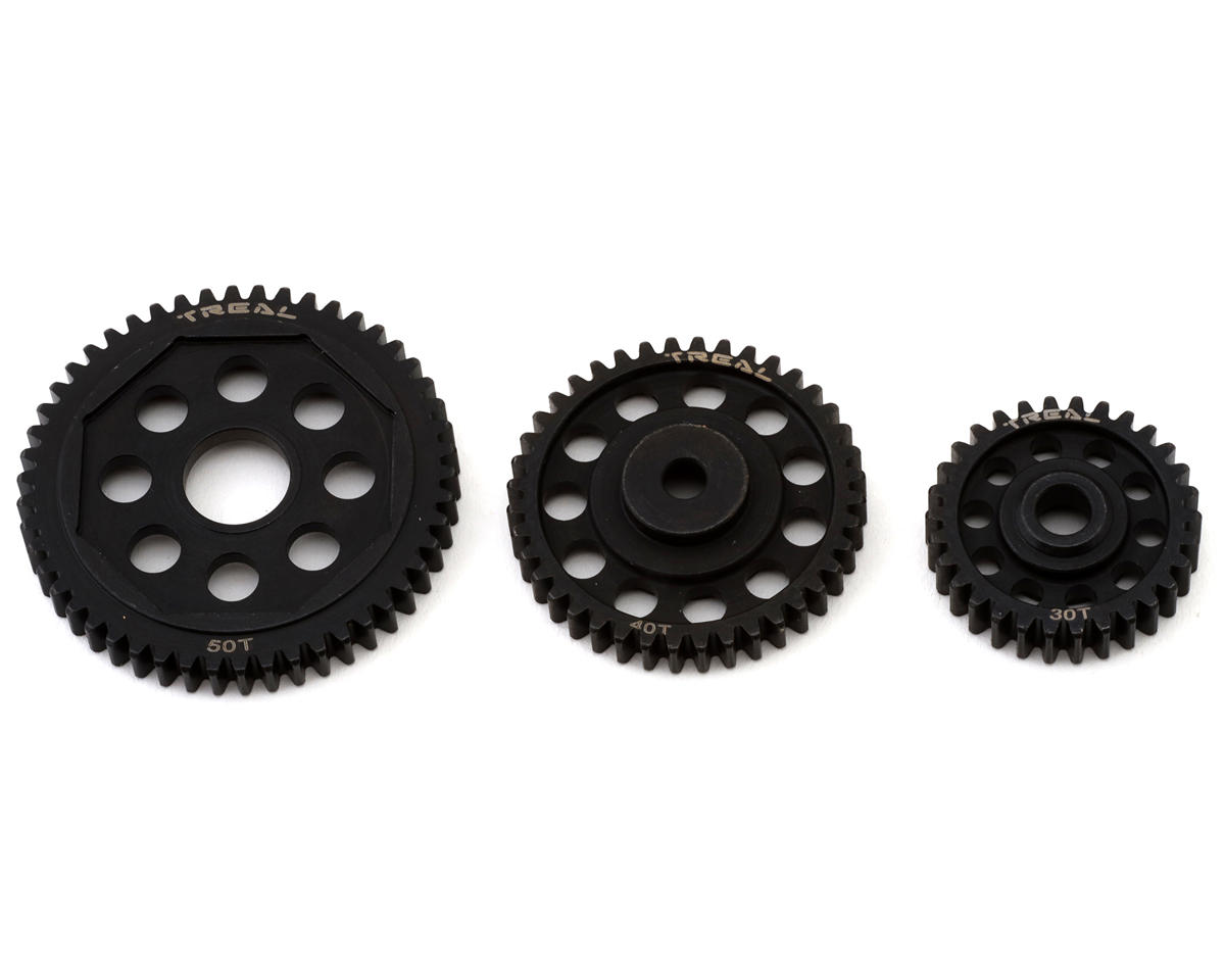 Treal Hobby Promoto Hardened Steel Transmission Gear Set (30T/40T/50T)