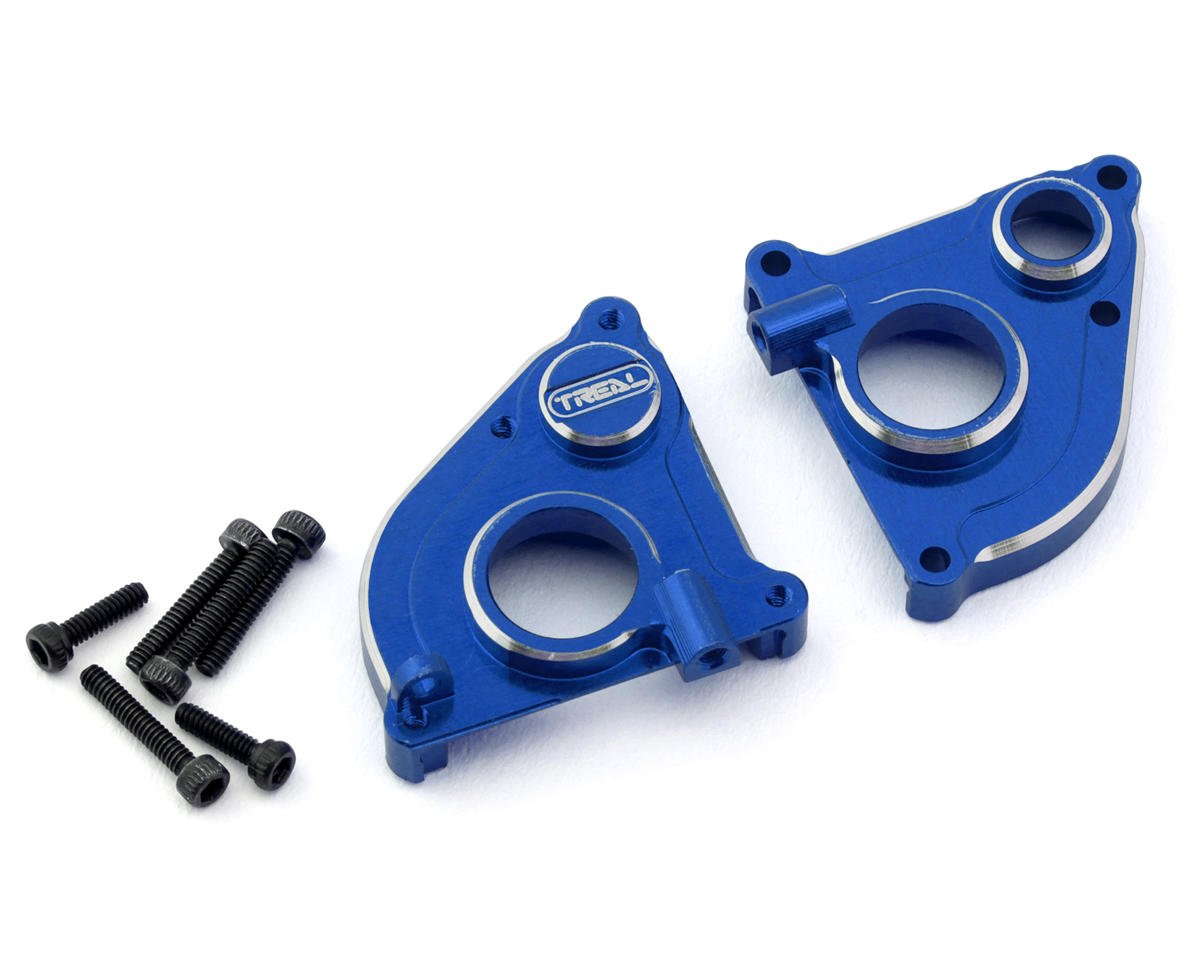 Treal Hobby Axial SCX24 CNC Aluminum Transmission Case (Blue)